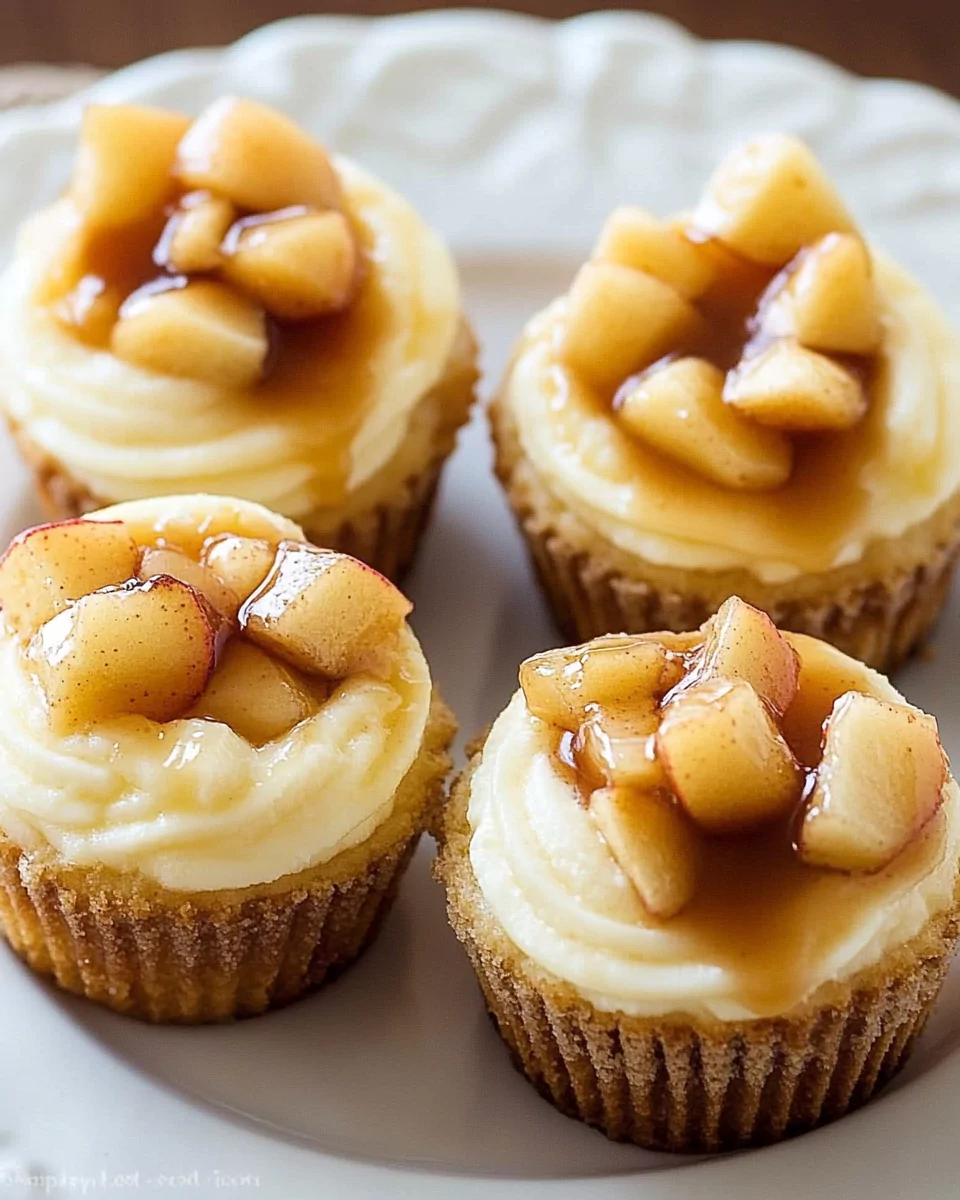 Apple Crisp Mini Cheesecakes