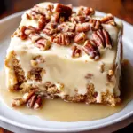 Decadent Butter Pecan Praline Poke Cake
