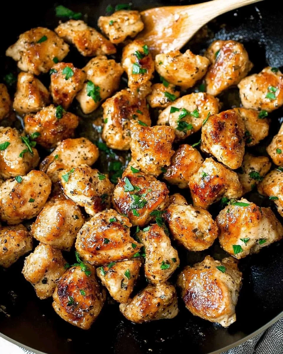 15-Minute Garlic Butter Chicken Bites