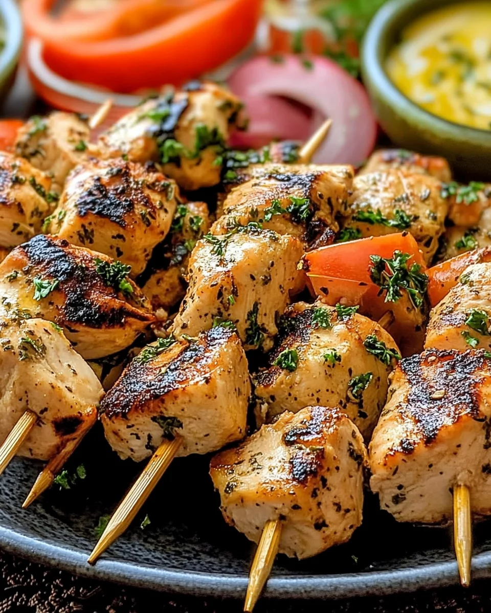 Authentic Greek Chicken Souvlaki