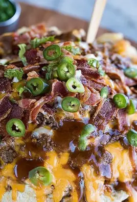 BBQ Bacon Cheeseburger Nachos