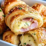 Baked Ham and Cheese Croissants