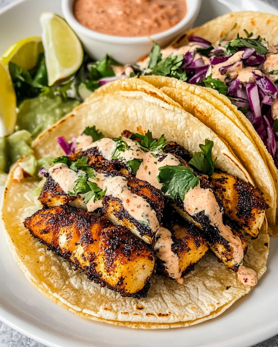 Blackened Fish Tacos