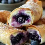 Blueberry Cream Cheese Egg Rolls