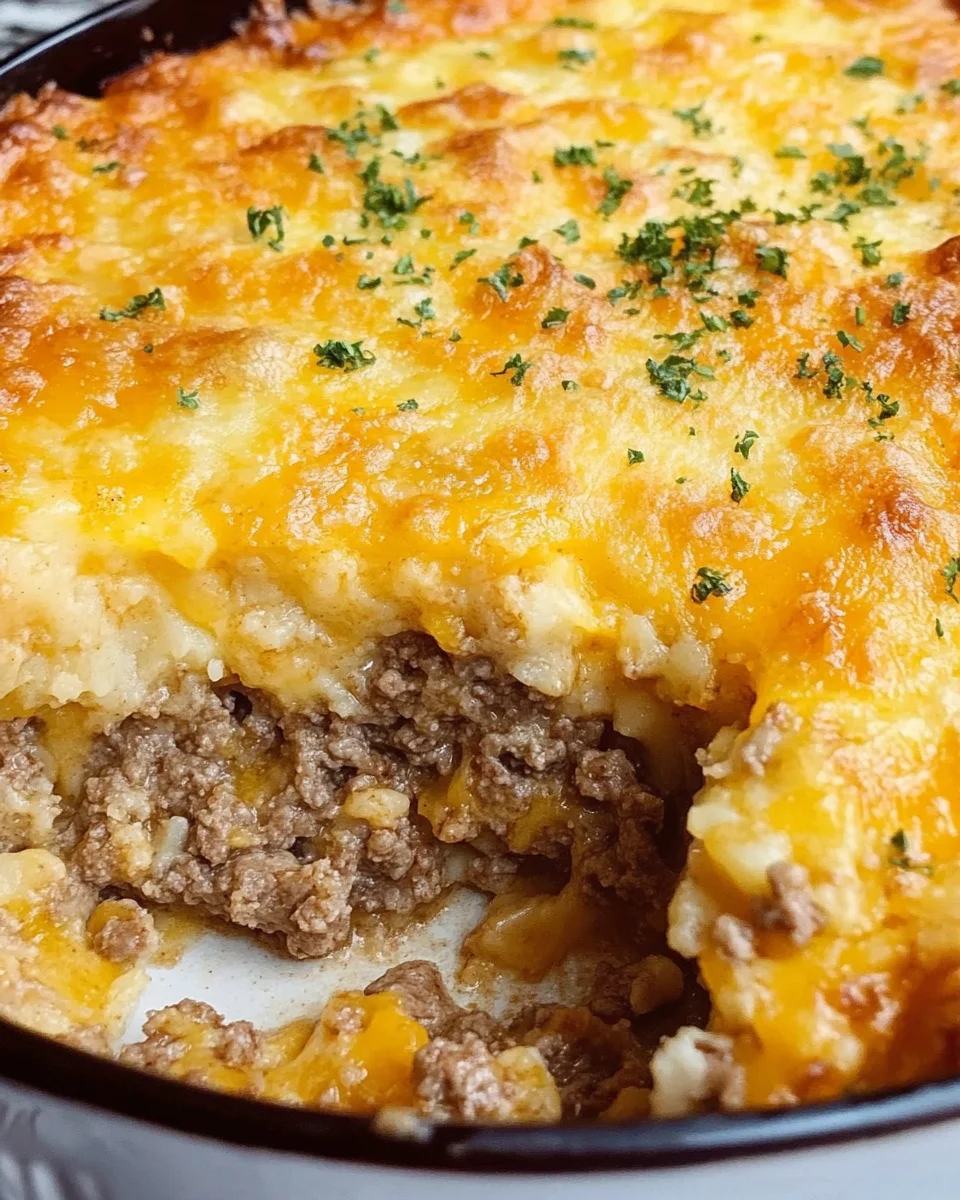 Cheddar Bay Ground Beef Cobbler