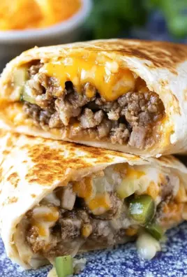 Cheesy Double Beef Burrito