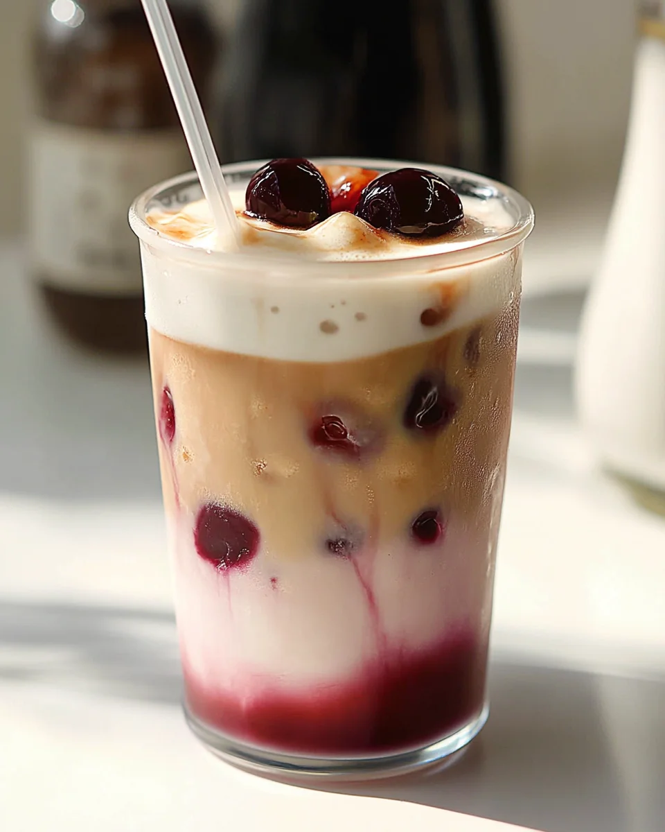 Cherry Vanilla Iced Latte