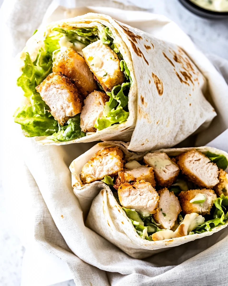 Chicken Caesar Wraps