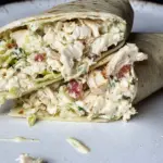 Chopped Chicken Caesar Salad Wrap