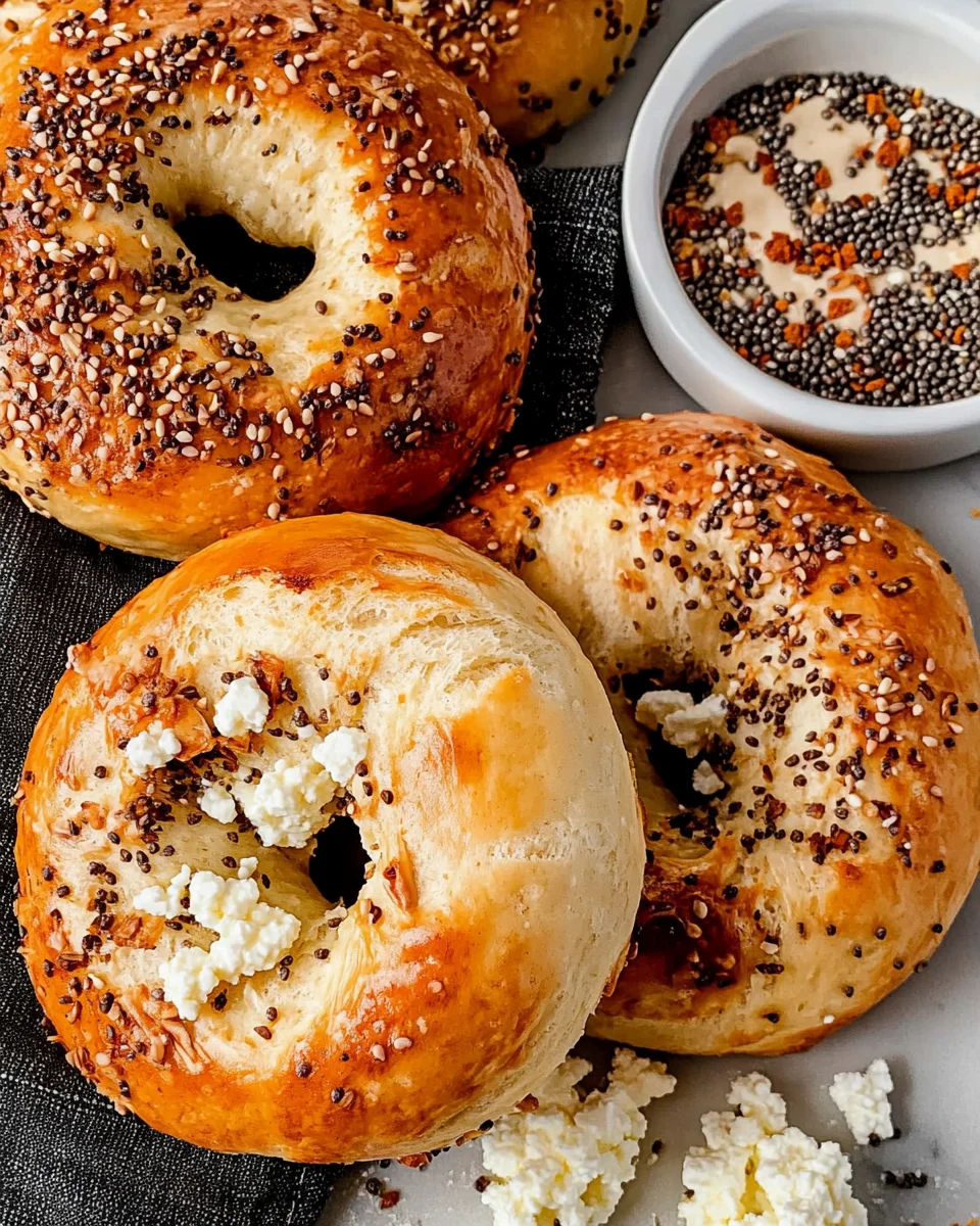 Cottage Cheese Protein Bagels