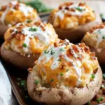 Crack Chicken Stuffed Baked Potatoes