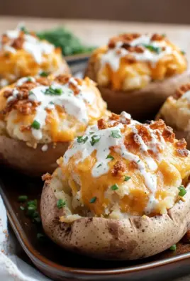 Crack Chicken Stuffed Baked Potatoes