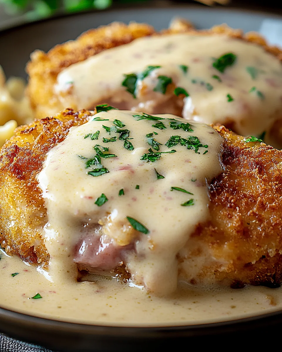 Creamy Chicken Cordon Bleu