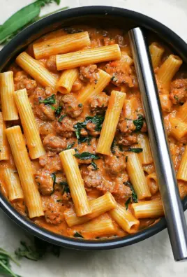 Creamy Sausage Rigatoni