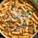 Creamy Sausage Rigatoni