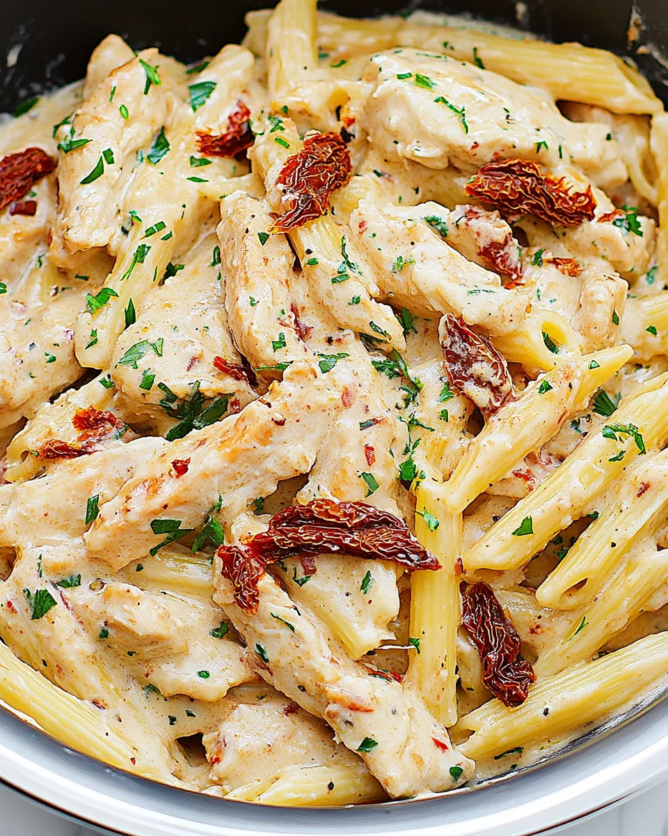 Creamy Sun-Dried Tomato Chicken Pasta