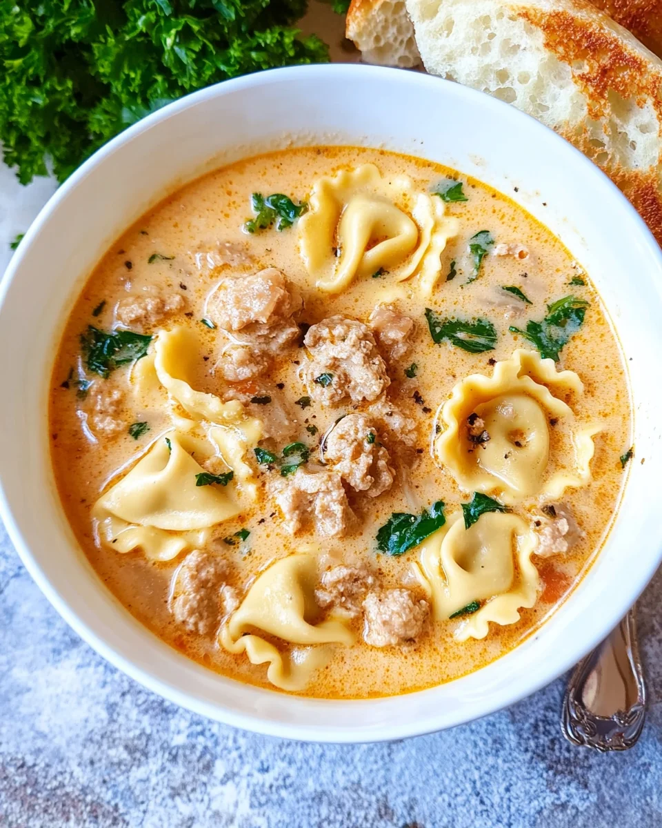 Creamy Tortellini Soup