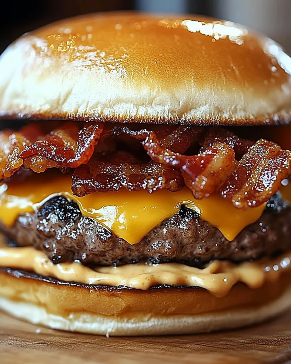 Crispy Bacon Burgers