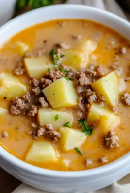 Crock Pot Hamburger Potato Soup