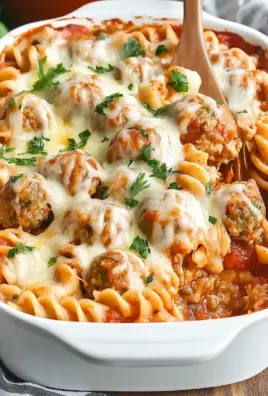 Dump and Bake Meatball Casserole