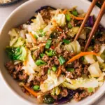 Easy Asian Ground Beef and Cabbage Stir Fry