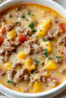 Easy Cheeseburger Soup
