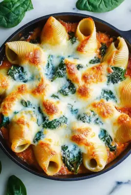 Easy Spinach & Ricotta Stuffed Shells