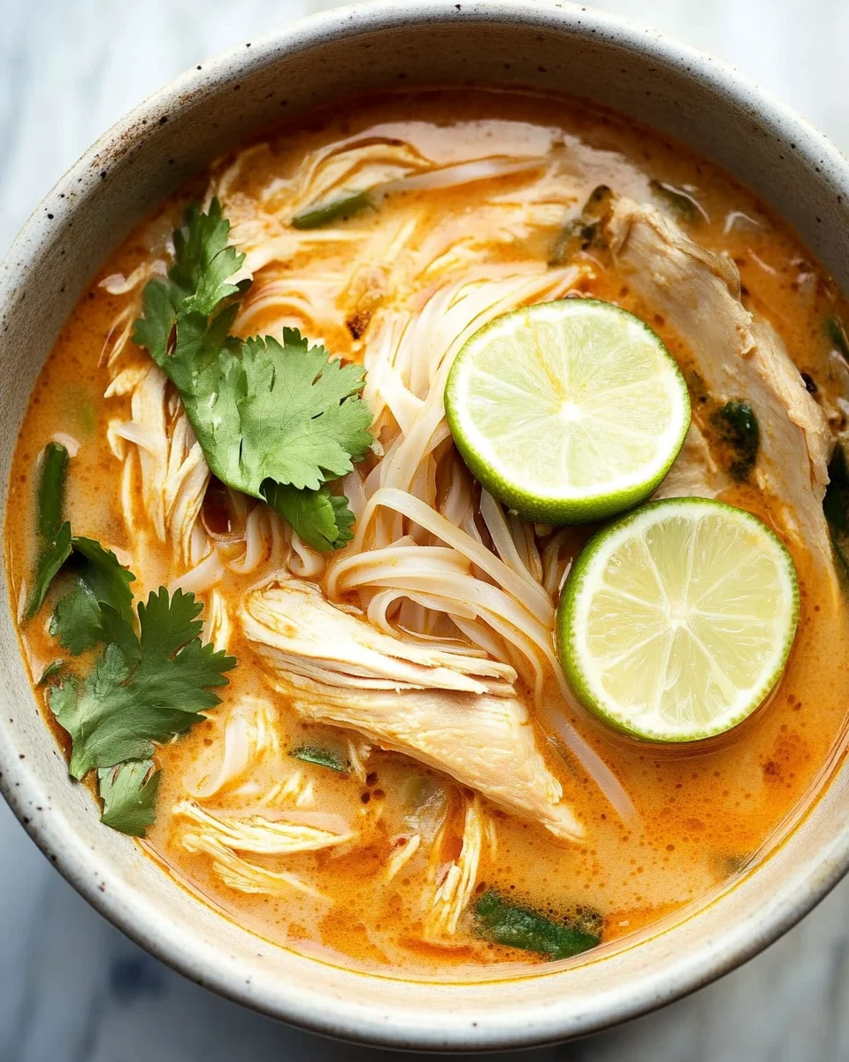 Easy Thai Chicken Curry Soup