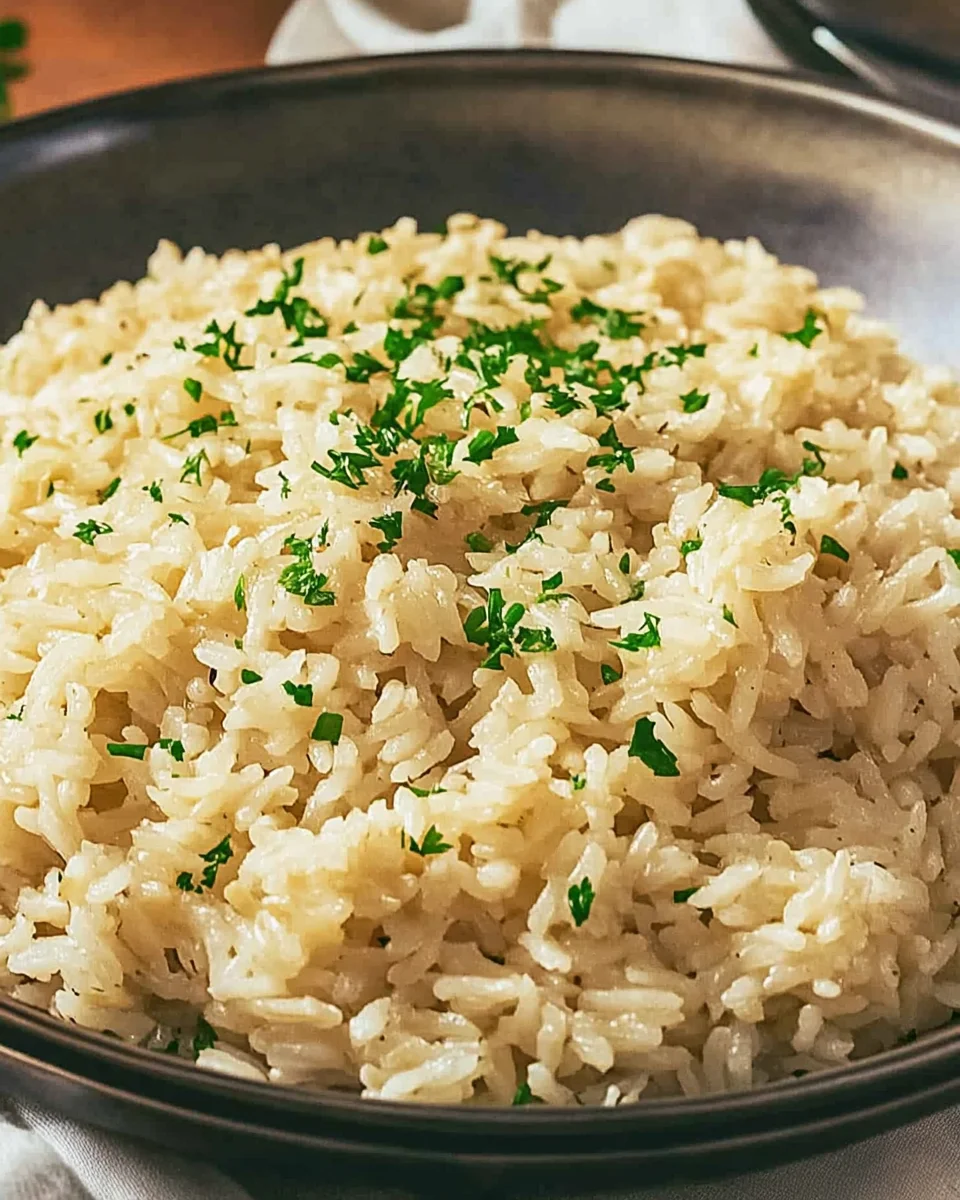 Garlic Parmesan Rice
