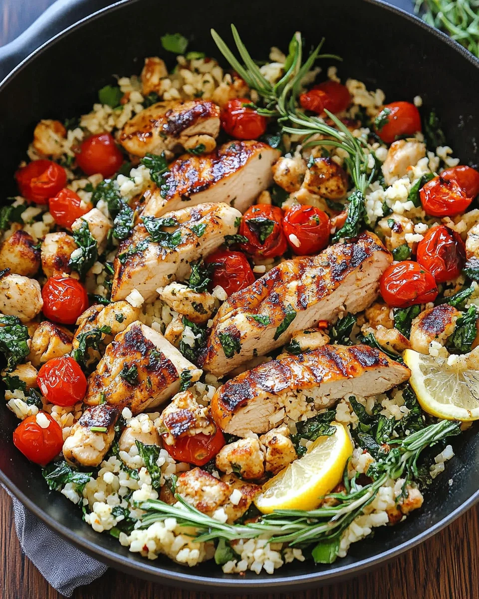 Greek Chicken and Lemon Rice
