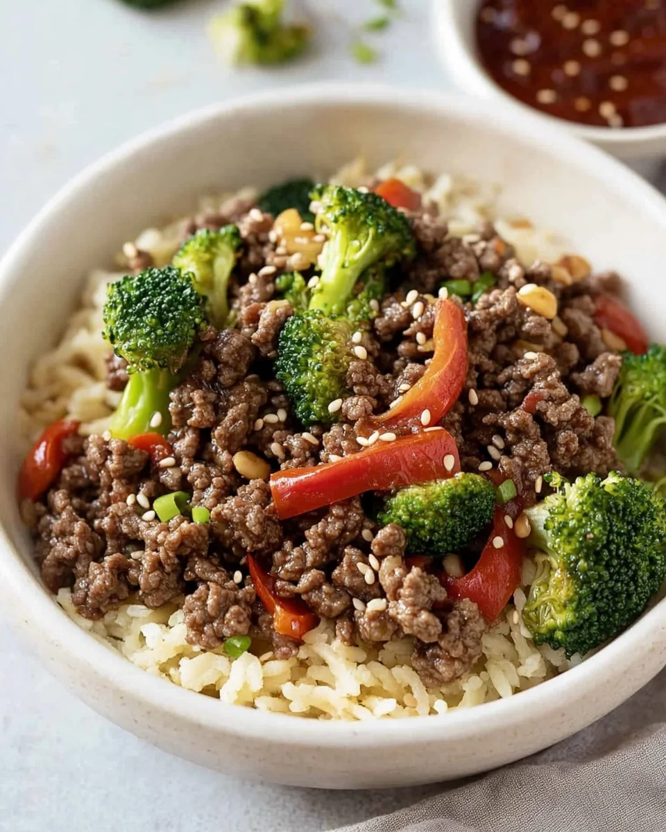 Ground Beef and Broccoli