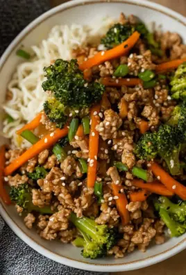 Ground Turkey Teriyaki Stir Fry