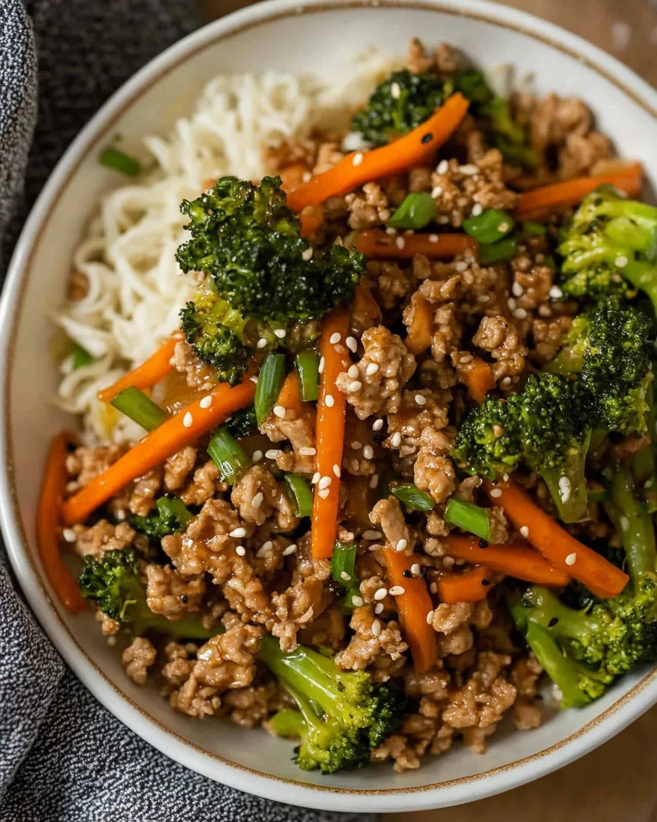 Ground Turkey Teriyaki Stir Fry