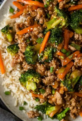 Ground Turkey Teriyaki Stir Fry