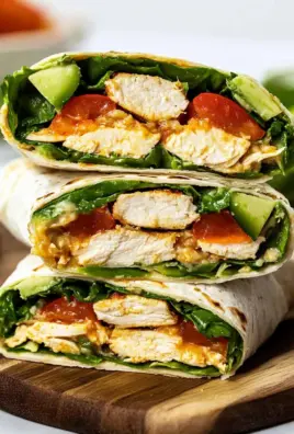 Healthy Chicken Avocado Wraps
