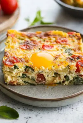 Healthy Cottage Cheese Egg Bake