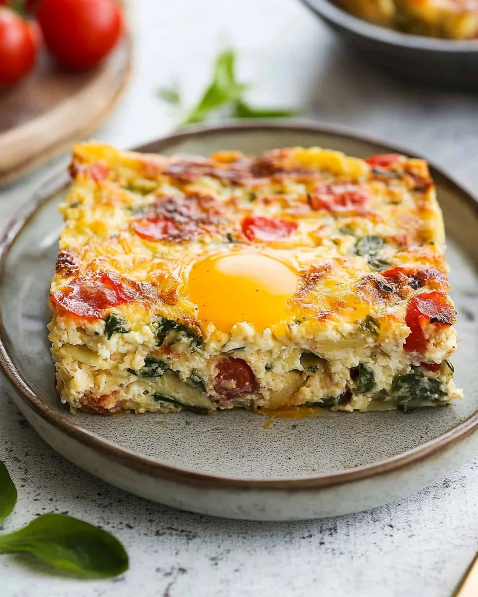 Healthy Cottage Cheese Egg Bake