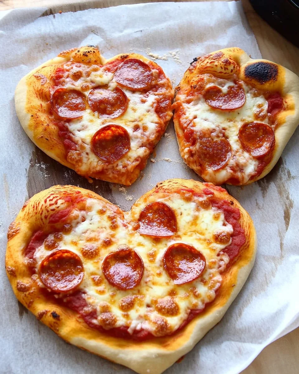 Heart-Shaped Pizza