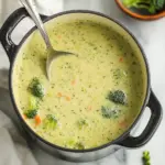 High Protein Broccoli Cheddar Soup