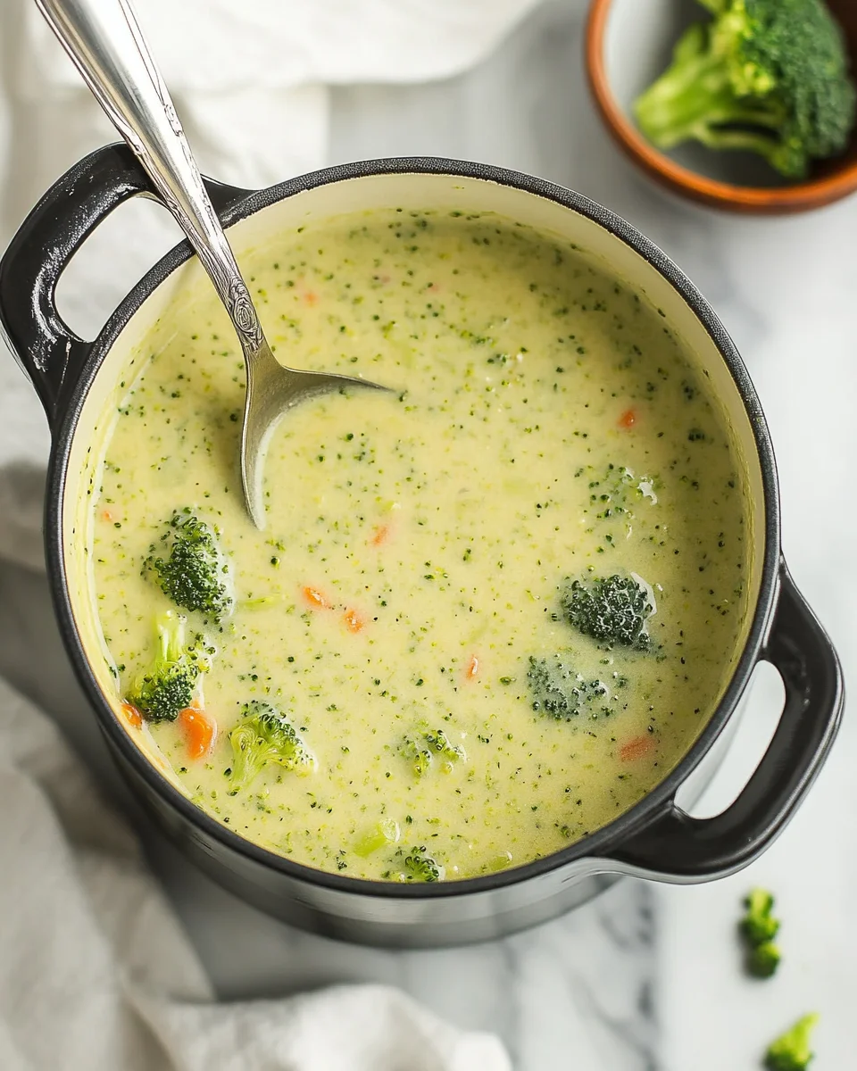 High Protein Broccoli Cheddar Soup