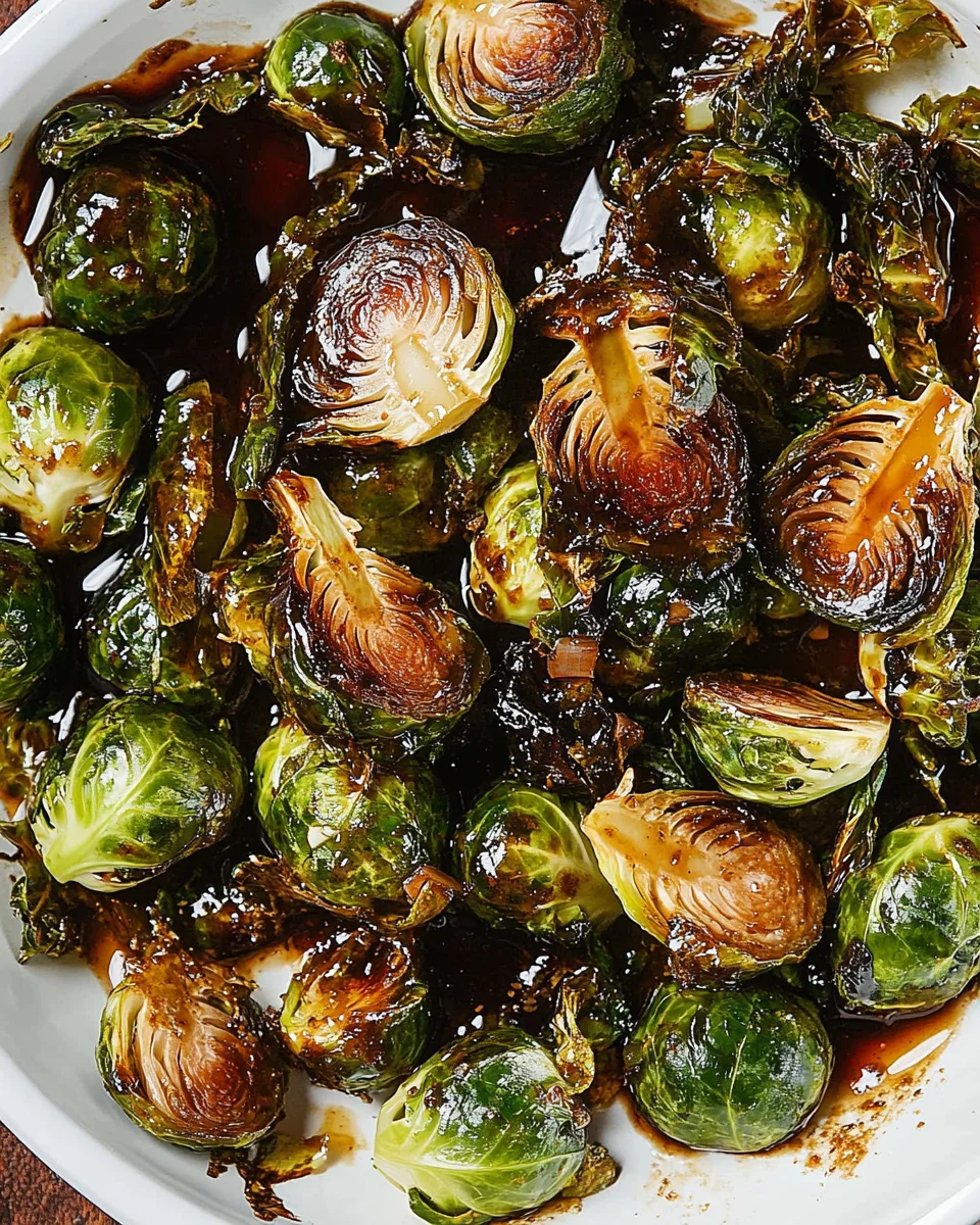 Honey Balsamic Brussels Sprouts