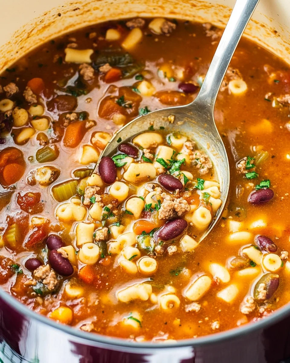 Italian Pasta Fagioli Soup