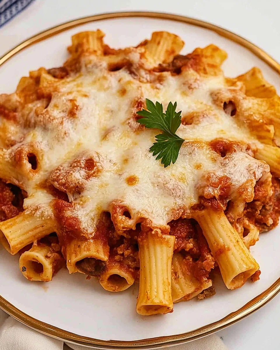 Italian Sausage Baked Ziti