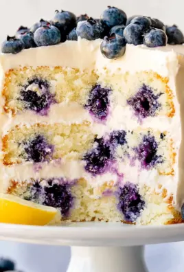 Lemon Blueberry Layer Cake