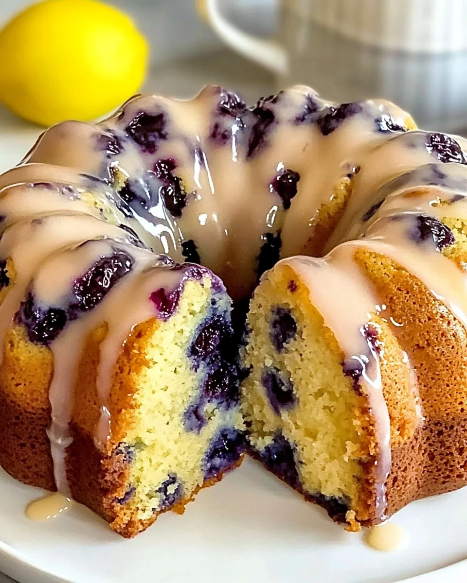 Lemon Blueberry Pound Cake