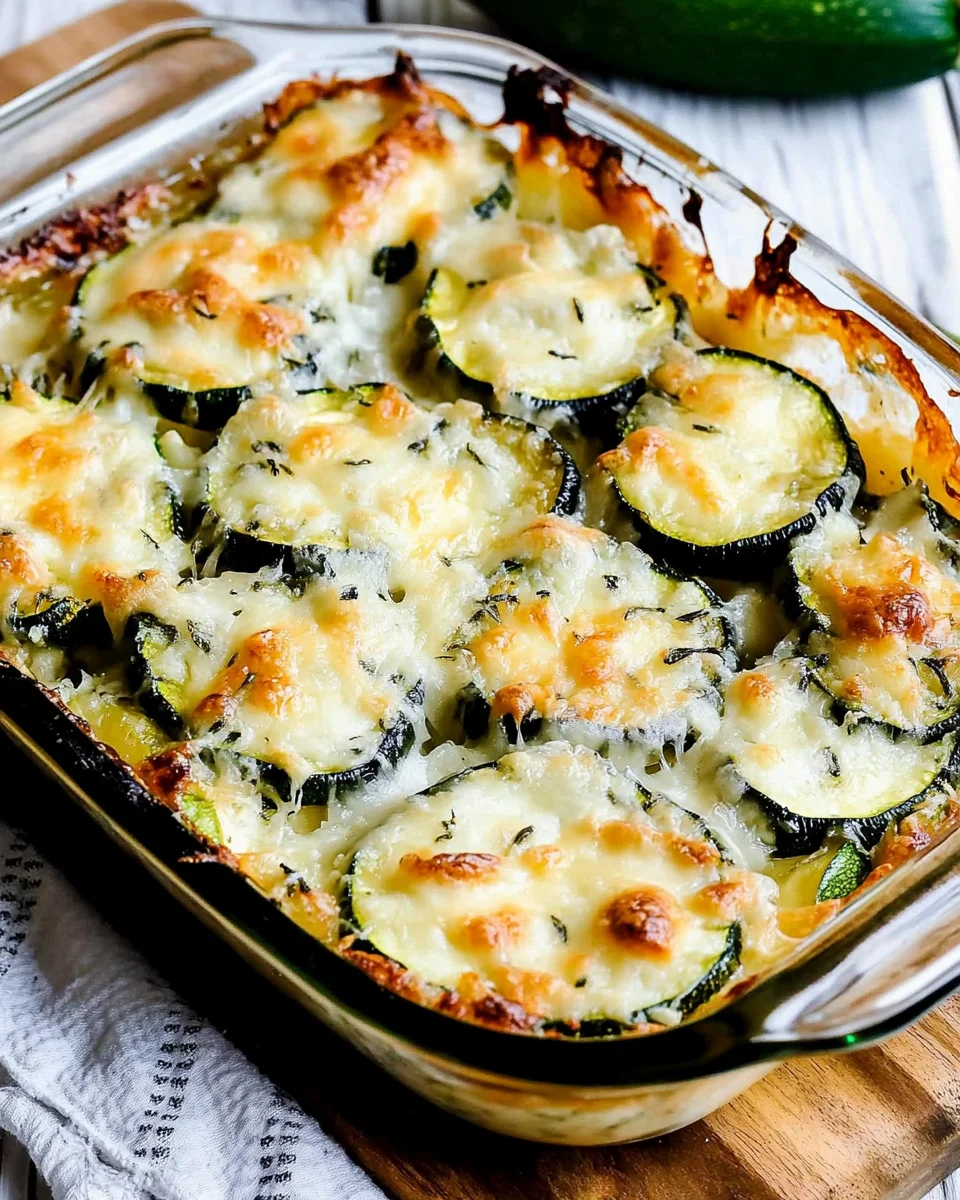 Low-Carb Easy Cheesy Zucchini Bake