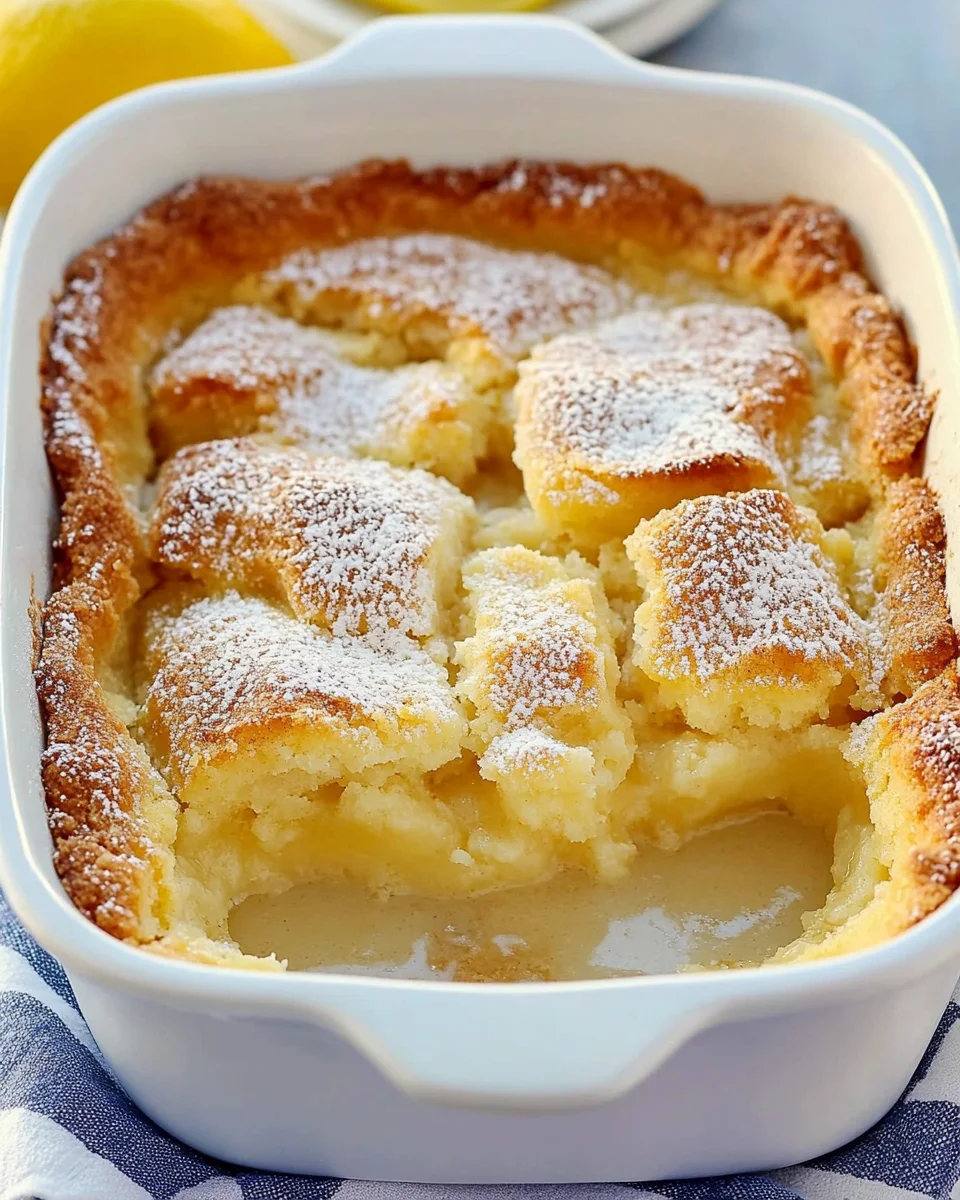 Magic Lemon Cobbler