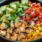 One Pan Chicken Burrito Bowl