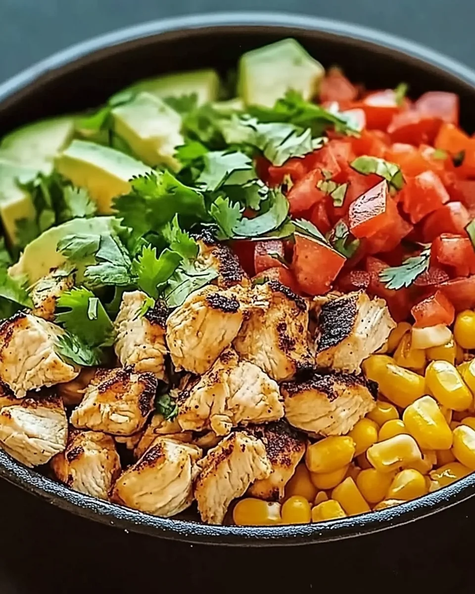 One Pan Chicken Burrito Bowl