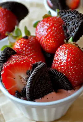 Oreo Truffle-Stuffed Strawberries
